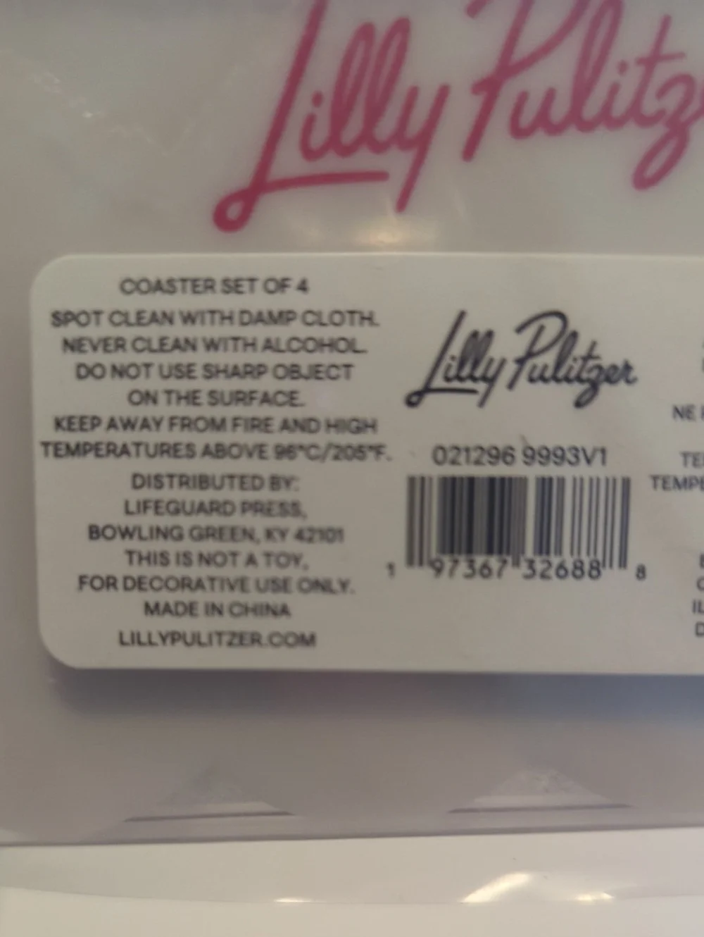 NWT BUNDLE Lilly Pulitzer GWP Napkin and Coaster Sets (Lot of 2 items/8 pieces)